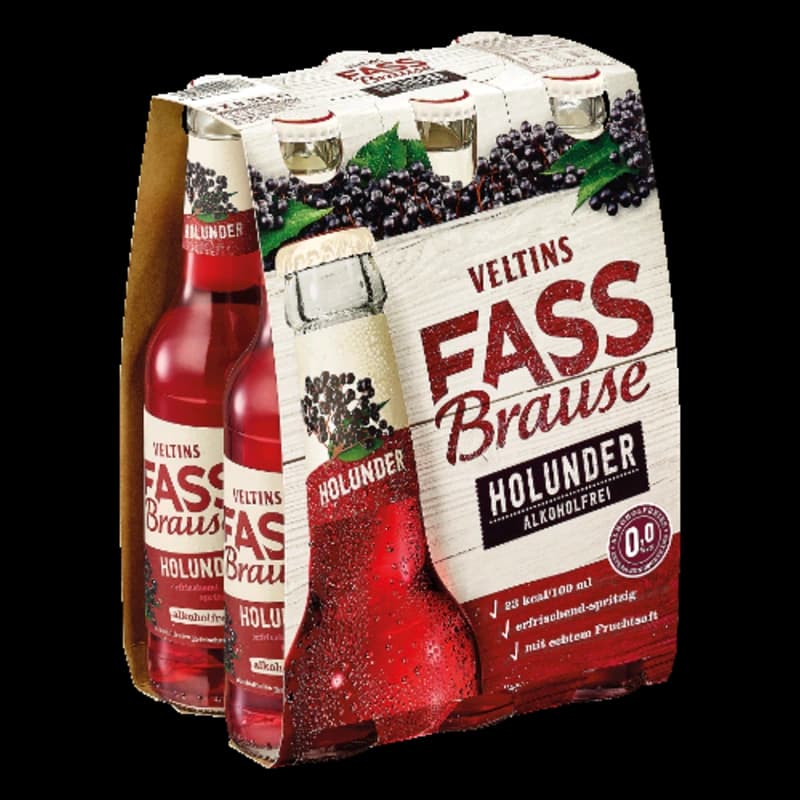 VELTINS Fassbrause Holunder 6x0,33l