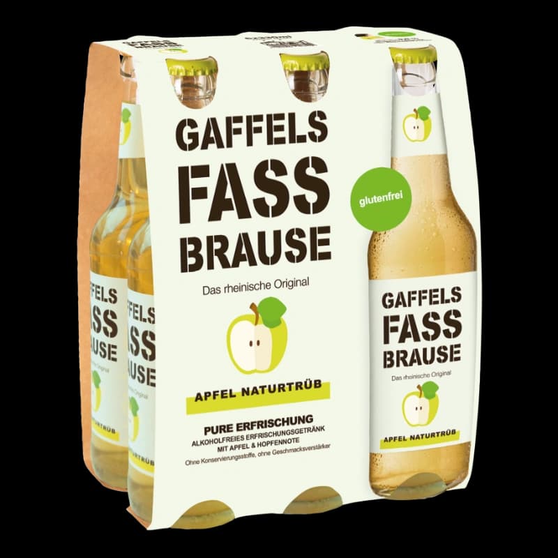 Gaffel Fassbrause Apfel naturtrüb 6x0,33l
