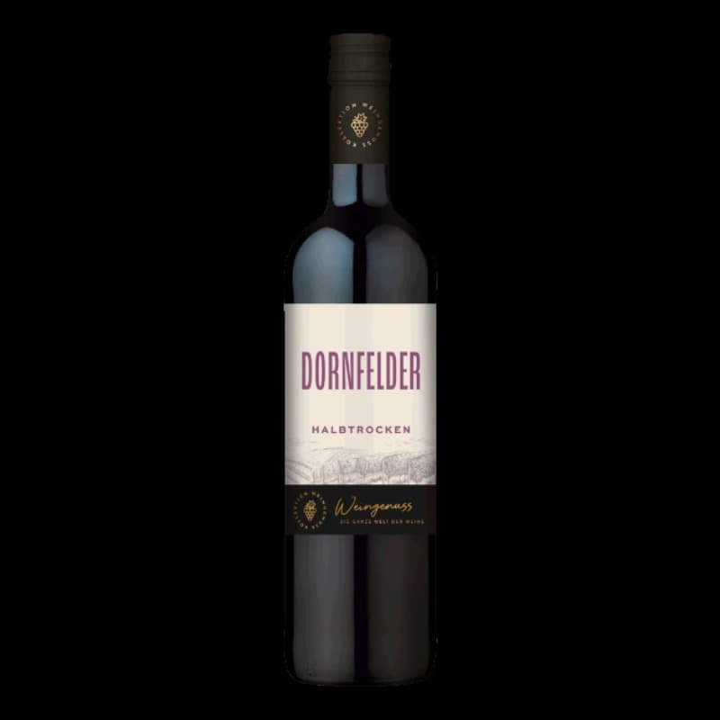 Weingenuss Dornfelder Landwein rot halbtrocken 0,75l