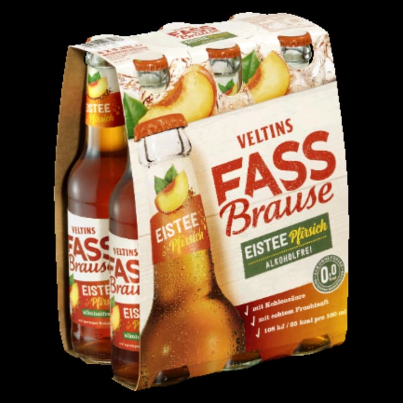Veltins Fassbrause Eistee Pfirsich 6x0,33l 