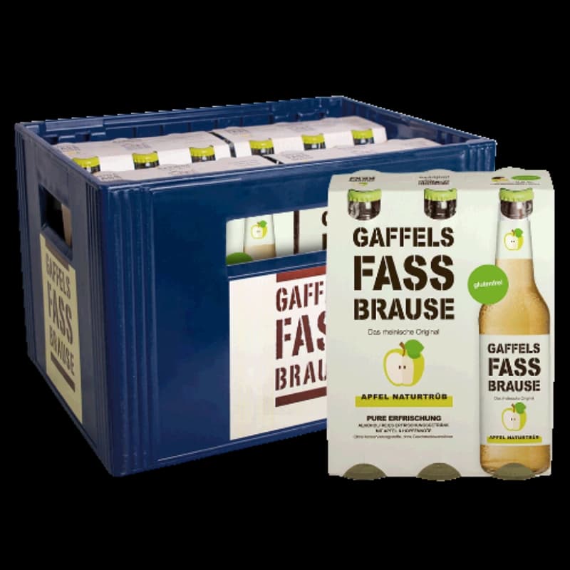 Gaffels Fassbrause Apfel naturtrüb 4x6x0,33l