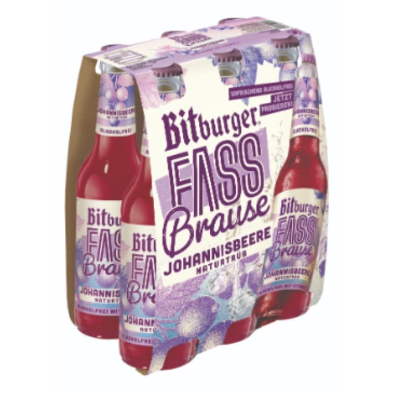 Bitburger Fassbrause Johannisbeere 6x0,33l 