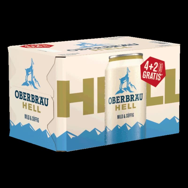 Oberbräu Hell 4+2x0,33l 