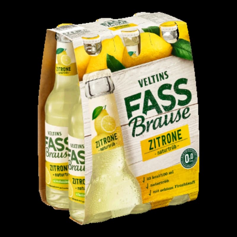 Veltins Fassbrause Zitrone naturtrüb 6x0,33l 