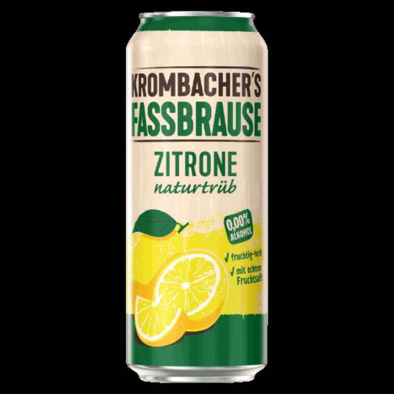 Krombachers Fassbrause Zitrone Naturtrüb 0,5l 