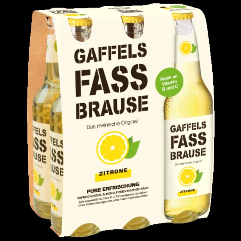 Gaffels Fassbrause Zitrone 6x0,33l 