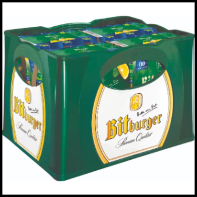 Bitburger 0,0% Radler natutrüb 4x6x0,33l 