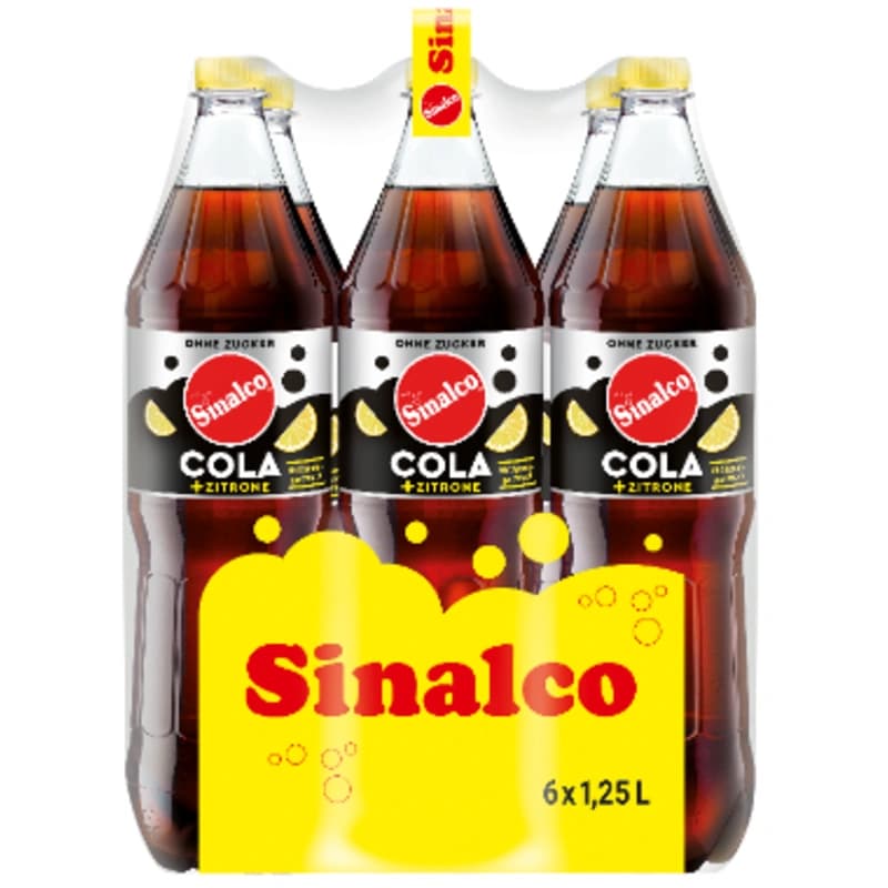 Sinalco Cola Zitrone ohne Zucker 6x1,25l