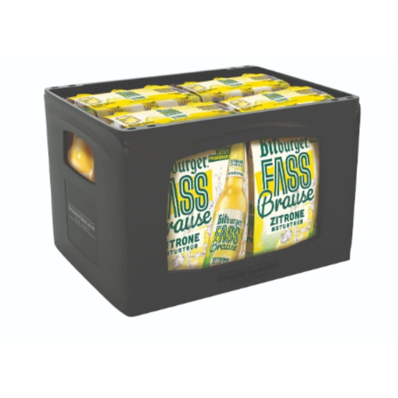 Bitburger Fassbrause Zitrone naturtrüb 4x6x0,33l 