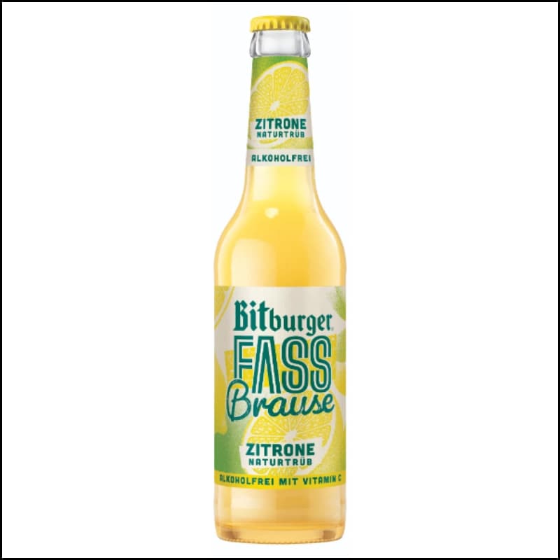 Bitburger Fassbrause Zitrone naturtrüb 0,33l 