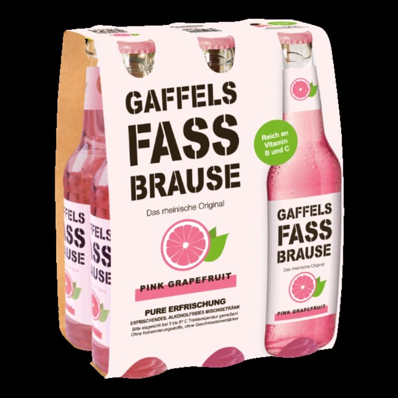Gaffels Fassbrause Pink Grapefruit 6x0,33l