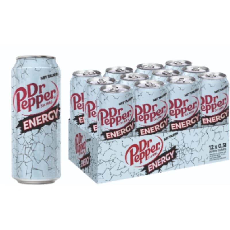 Dr Pepper Energy 12x0,5l Dosen