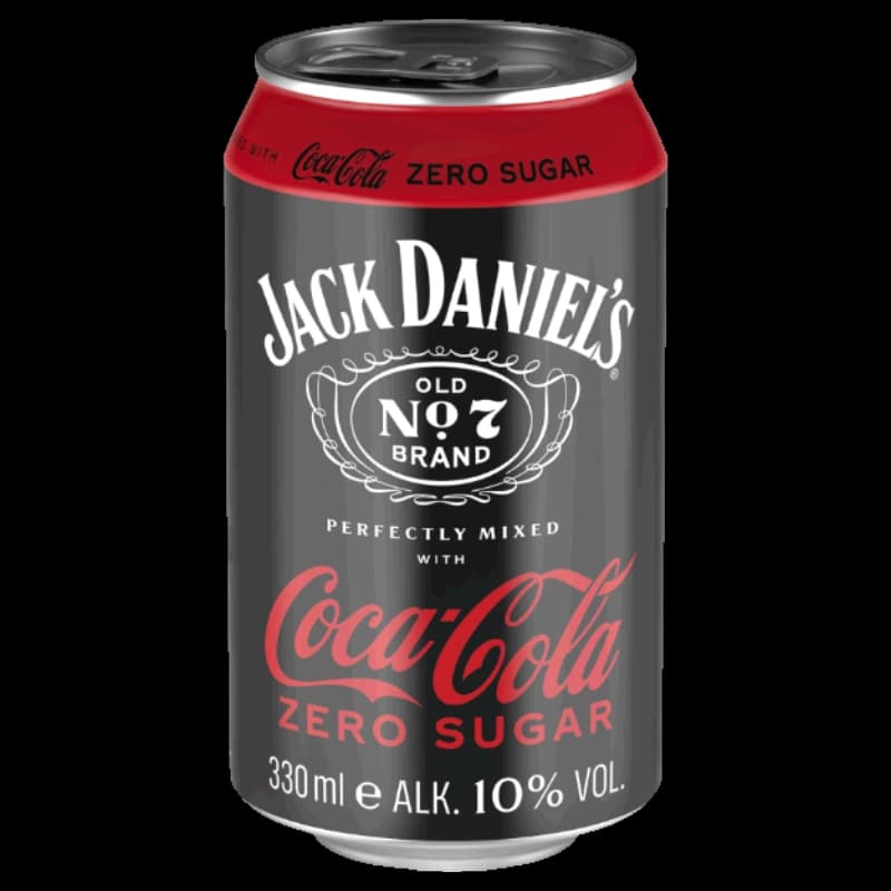 Jack Daniels Coke Zero 10% 0,33l Dose