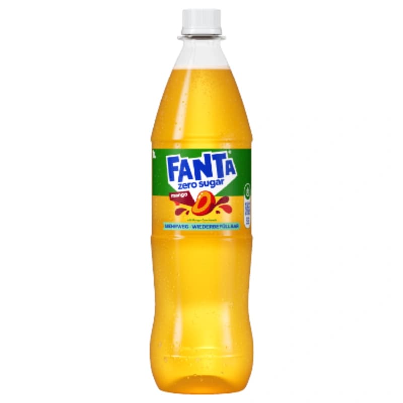 Fanta Mango ohne Zucker 1l