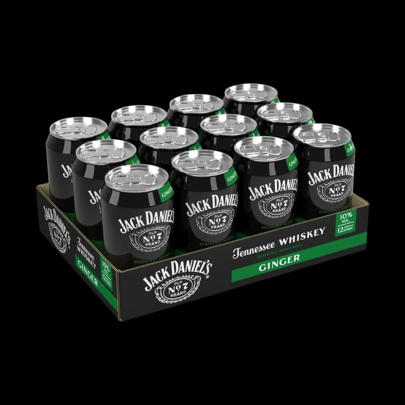 Jack Daniels & Ginger 10% 12x0,33l