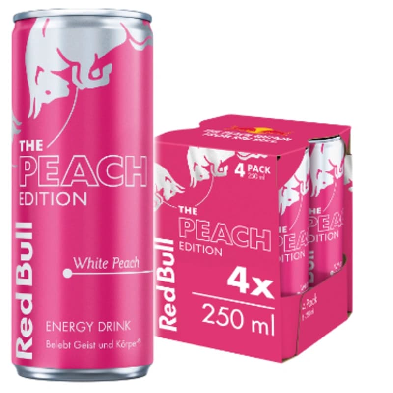 Red Bull White Peach 4x0,25l