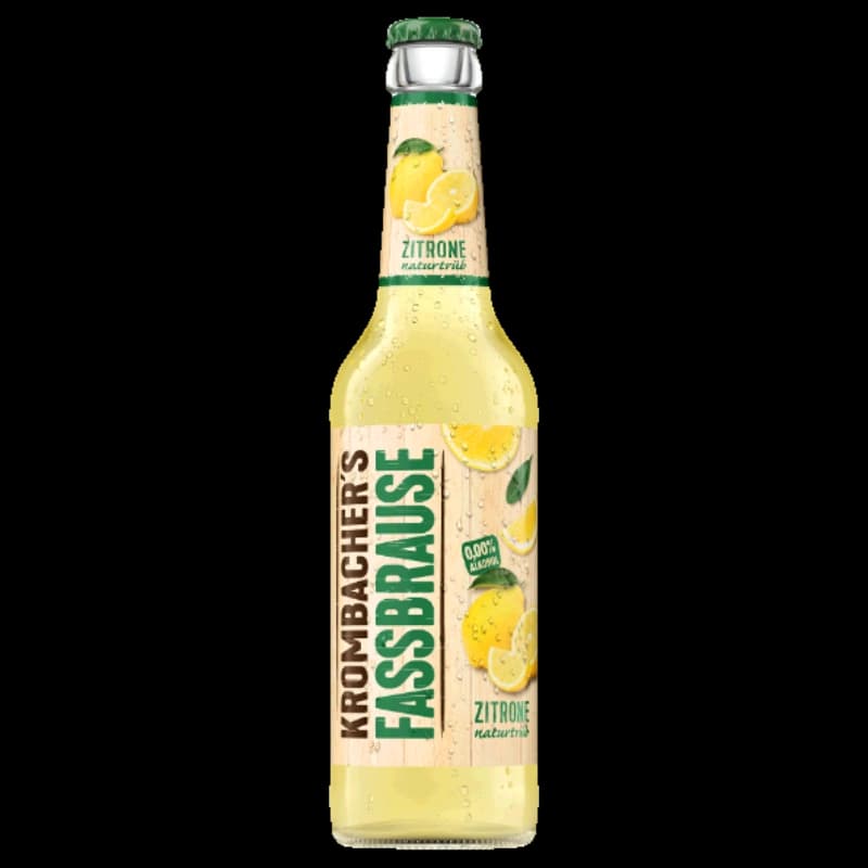 Krombacher's Fassbrause Zitrone naturtrüb 0,33l